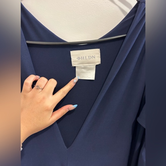 BHLDN Mendoza Navy Maxi Dress - Picture 8 of 12